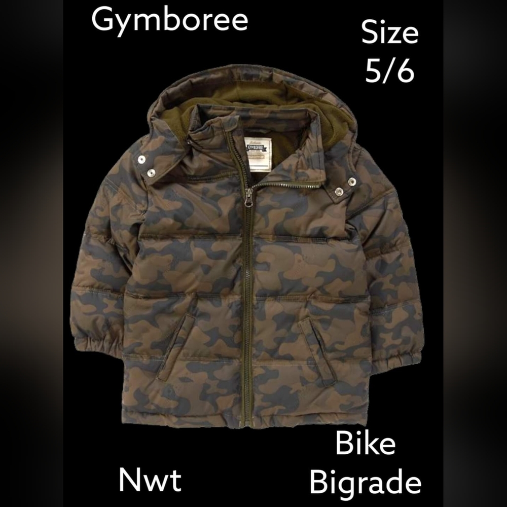 Gymboree camo down jacket nwt
